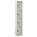 Express Lockers - 4 Compartment - Light Grey Doors