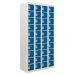 Personal Effects Locker - 40 Compartment - Dark Blue Doors - H.1800 W.900 D.380 
